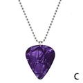 1pcs Guitar Picks-Bass Music Necklace/Earrings Guitar Plectrums Celluloid Pick for Music Lover Pendant Rock Punk Jewelry -0.46 0.71 0.96 1.2mm for Musician L2M2