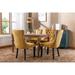 Modern, High-end Tufted Solid Wood Contemporary Velvet Upholstered Dining Chair with Wood Legs Nailhead Trim 2-Pcs Set