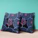 Amrita Sen Boho Mandala Plant Indoor Outdoor Pillow Zip