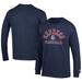 Men's Champion Navy Round Rock Express Jersey Long Sleeve T-Shirt