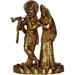 Aakrati Love Couple Radha Krishan Glorious Statue Of Brass Brown