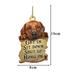 Dtydtpe Room Decor Home Decor Animal Lover Two Sided Ornament Funny Car Hanging