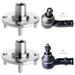 ECCPP Wheel Hub Assembly 2000 2001 2002 2003 2004 2005 2006 for Ford Focus - Front Outer Tie Rod End- Driver Side Front Outer Tie Rod End- Passenger Wheel Hub Bearing