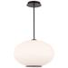 Illusion 10.38"H x 16"W 1-Light Pendant in Black