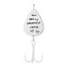 NUOLUX 1pc Personalized Fishing Lure Hook Engraved Fishing Hook Lure Fatherâ€˜s Day Gift