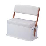 Todd Marine 1758-18U Swingback Boat Bench Seat / Cooler Mahogany Arms - 50 Qt.