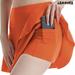 LEZMORE 2 in 1 Women s Tennis Skirt Golf Athletic Skorts High Waisted with Pockets Inner Shorts for Workout Sports Orange M