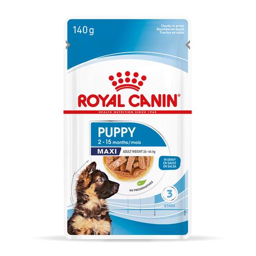 40x140g Royal Canin Maxi Puppy in Soße Nassfutter Hunde
