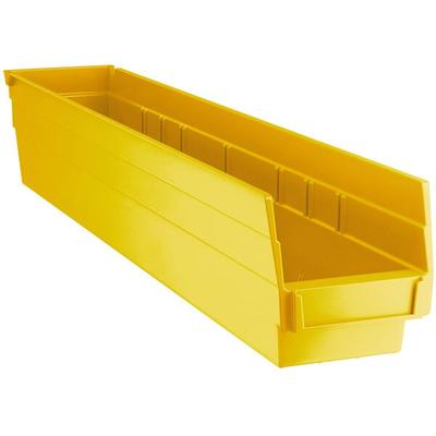 Regency Yellow Shelf Bin, 23 5/8" x 4 1/8" x 4"