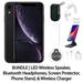 Restored Apple iPhone XR 64GB Black Fully Unlocked with LED Wireless Speaker Bluetooth Headphones Screen Protector Wireless Charger & Phone Stand (Refurbished)