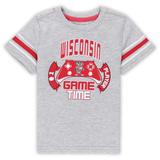Toddler Colosseum Heather Gray Wisconsin Badgers Gamer T-Shirt