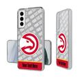 Atlanta Hawks Personalized Tilt Design Galaxy Clear Case