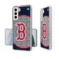 Boston Red Sox Circle Design Galaxy Clear Phone Case