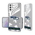 Seattle Seahawks Personalized Tilt Design Galaxy Clear Case