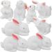 NUOLUX Rabbit Bunny Miniature Micro Landscape Animals Figurines Resinanimal Figures Figurines Cakeanimals Ornament Figurine