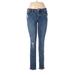 Blank NYC Jeans - Low Rise Skinny Leg Denim: Blue Bottoms - Women's Size 28 - Dark Wash