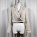 Free People Jackets & Coats | Free People Suit Shop Womens Natural White Cropped Linen Blazer Us Size 4 | Color: Tan | Size: 4