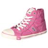 Sneaker MUSTANG SHOES, Damen, Gr. 37, rosa (rose), Textil, Lederimitat, sportlich, Schuhe, High Top-Sneaker, Schnürschuh mit Label in der Laufsohle
