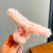 Zara Accessories | Fur Hair Clip | Color: Pink | Size: Os