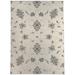 Light Gray/Ivory Rectangle 5' x 7' Kitchen Mat - KAVKA DESIGNS Shabylon Kitchen Mat 84.0 x 60.0 x 0.08 in white/brown | Wayfair