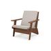 POLYWOOD® Riviera Modern Lounge Outdoor Chair Plastic in Brown | 32.75 H x 29.75 W x 31.5 D in | Wayfair 1401-GR145982