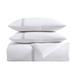 Vera Wang Lattice Solid Standard Cotton Reversible 7 Piece Duvet Cover Set Cotton in White | Wayfair USHSFX1240439