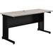 Interion 60"W Desk, Rustic Wood/Metal in Gray | 29 H x 60 W x 24 D in | Wayfair 240265RGY