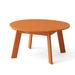 Beachcrest Home™ Ramonita Plastic/Resin Outdoor Coffee Table in Orange/Yellow | 19 H x 35.5 W x 35.5 D in | Wayfair