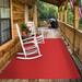 Red 240 x 72 x 0.25 in Area Rug - Latitude Run® Indoor/Outdoor Carpet w/ Rubber Marine Backing - Carpet Flooring Polyester | Wayfair