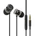 LBECLEY Headphones with Headphone 3.5Mm in Ear Wired Headphones Subwoofer Wire Control with Microphone for Mobile Computer Mp3 Headphone Puck Black One Size