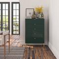 Everly Quinn Lucricia 5 Drawer 31.5" W Chest Wood in Green | 49.2 H x 31.5 W x 15.75 D in | Wayfair 6DCE76CF9174450E890795D758AE100C