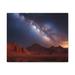 Loon Peak® Milky Galaxy by Kelly Johnson - Unframed Graphic Art on Canvas in Brown/Gray | 10 H x 14 W x 10 D in | Wayfair