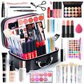 34 Pcs Cosmetic Make up set for teenage girls, Makeup brushes, Makeup Kit for Women, Make-up brushes & tools Include Eyeshadow Palette Lipstick Blush Foundation Concealer Face Powder Lipgloss