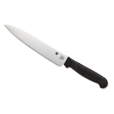 Spyderco Kitchen Utility Knife 6.5 in PlainEdge Blade Polypropylene Black Handle K04PBK