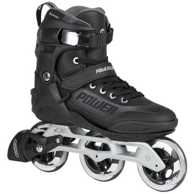Inlineskates POWERSLIDE "Phuzion Krypton Chrome 100" Inlineskates_Rollschuhe Gr. 43, schwarz (schwarz, silbefarben) Ausrüstung