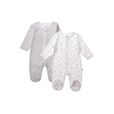 Schlafanzug LILIPUT, Kinder, Gr. 74/80, weiß, 100% Baumwolle, bedruckt, gestreift, mehrfarbig, lang, Langarm, Homewear-Sets, mit niedlichem Print Image