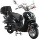 Mofaroller ALPHA MOTORS "Retro Firenze" Motorroller & Mofas schwarz Mofas