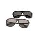Sonnenbrille URBAN CLASSICS "Unisex Sunglasses Milos 2-Pack" Gr. one size, schwarz (black, black, grey, grey) Damen Brillen Accessoires