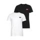 T-Shirt LEVI'S "LE 2PK CREWNECK GRAPHIC" Gr. S, schwarz-weiß (schwarz, weiß) Herren Shirts T-Shirts