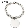 Women fashion jewelry accessories bracelets bangles high polish shiny silver steel chain link