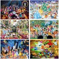 Disney-Disney Cartoon Jigsaw Puzzle Disneyland Cartoon Puzzle Princess Witch Cardboard Toys