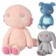 Jouet en peluche Axolotl pour garçons et filles salamandre endormie chat blanc lapin tapir rose