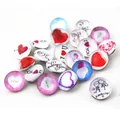 Mix Love Coussins Snap Buttons for 18mm Video Snap Bracelet and Bangles DIY Snap Jewelry Charms