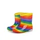 Bottes de pluie colorées arc-en-ciel pour enfants chaussures de MSI pour garçons et filles botte