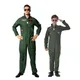 Reneecho-Costume d'Halloween pour Homme Combinaison de Pilote de html de l'Armée de l'Air Cosplay