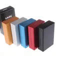 Boîte à cigarettes en alliage d'aluminium fin accessoires pour fumer couleur unie couvercle