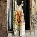 Salopette ample colorée à imprimé fleuri pour femmes combinaison d'été vêtements quotidiens 2022