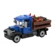 MOC Tprogressif-Kit de construction de camion de nuit pour enfants camion de ferme fourgon