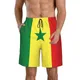 Short de plage M-2XL Polyester pour hommes drapeau du qatar pour le surf la course à pied