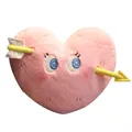 Oreiller en peluche en forme de cœur qui tombe en amour coussin en forme de cœur avec des flèches